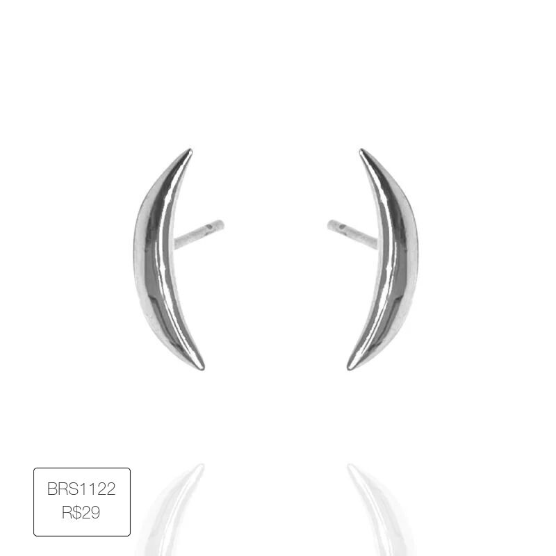 Brinco Linea P Prateado